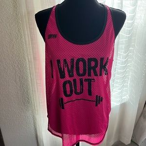 Womens Soffe L Mesh Work Out Tank